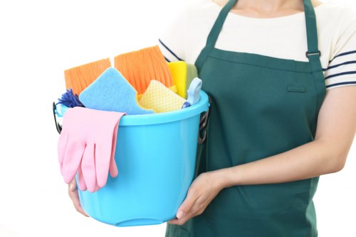 After builders cleaning work in a W1W flat interior