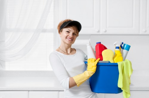 Local cleaner working in a central London flat near W1W