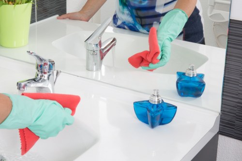 Local cleaning team handling reception and communal office spaces in W1W